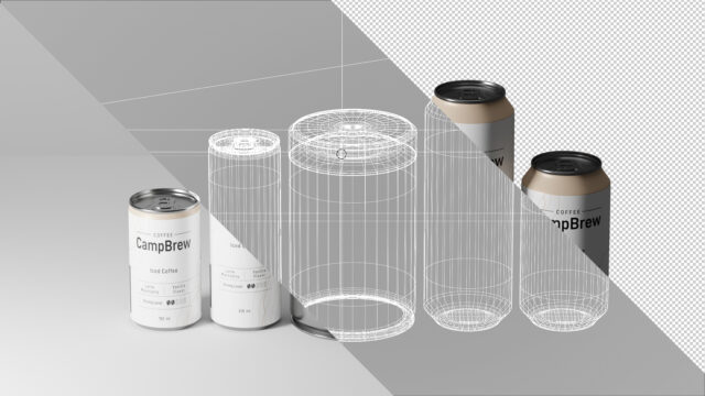 Iced Coffee CampBrew – visualization 3D